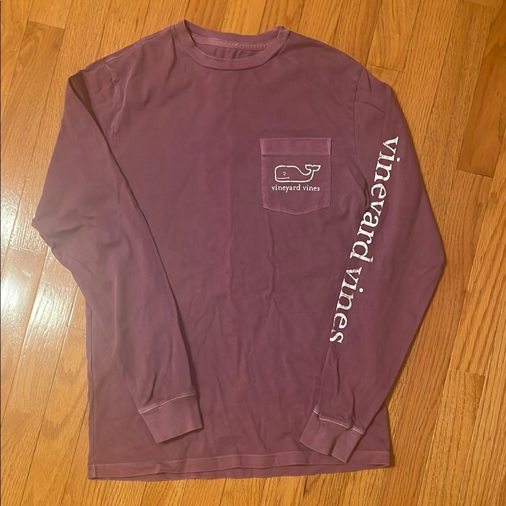 Vineyard Vines Men's Purple Long Sleeve Shirt